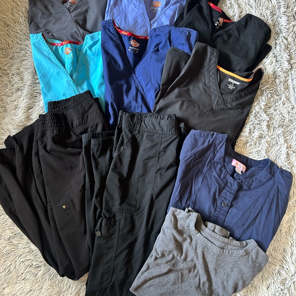 Assorted Scrub Tops and Pants